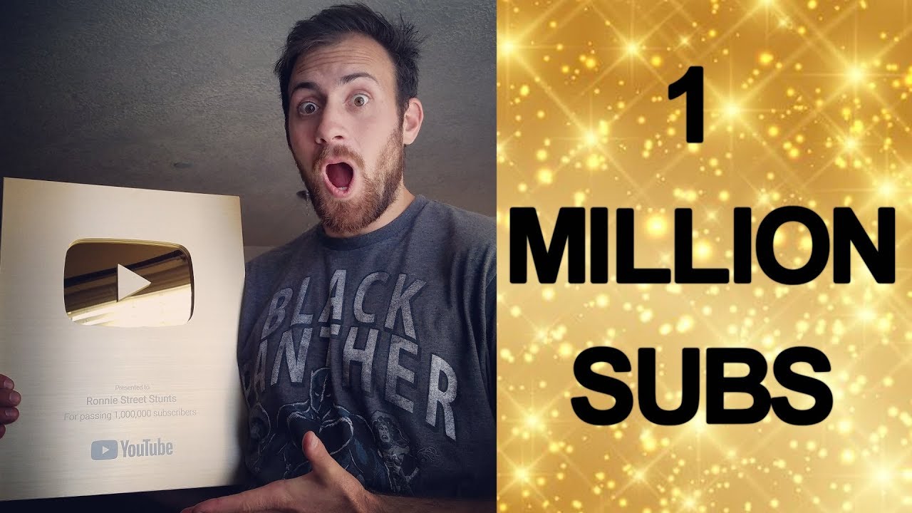 1 MILLION SUBSCRIBERS GOLD PLAY BUTTON UNBOXING YouTube