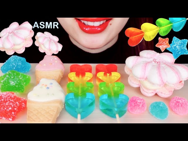 【ASMR】カラフルなスイーツを食べる【咀嚼音】