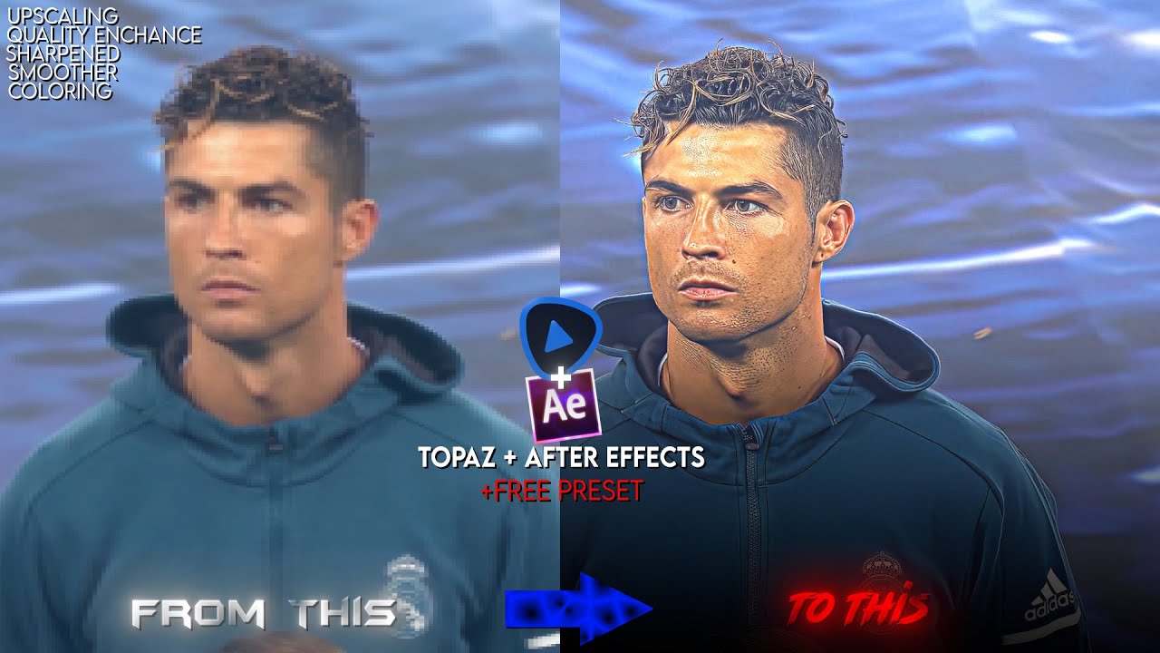 4k Quality Tutorial | After Effects And Topaz Ai Settings | Free Preset .