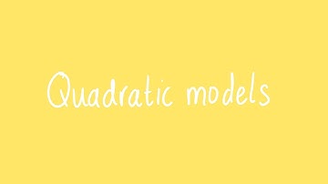 Quadratic models | Unit 1 and 2 VCE Maths Methods