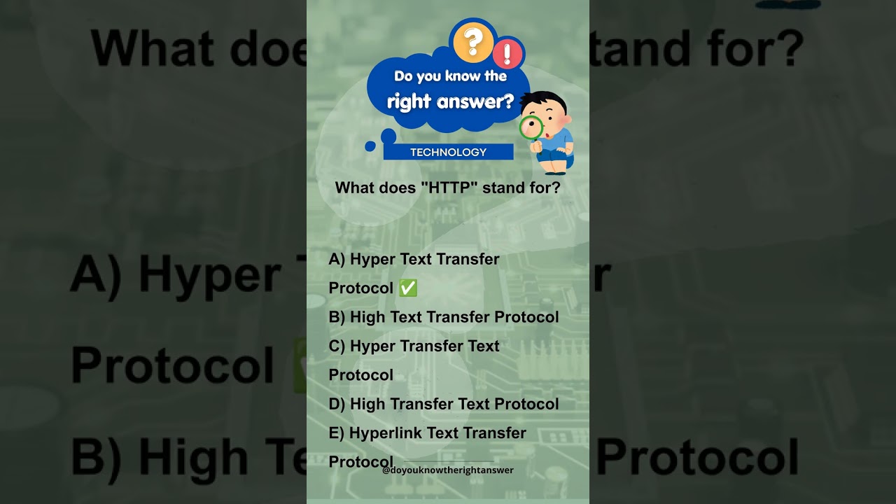 Quiz - What does "HTTP" stand for?