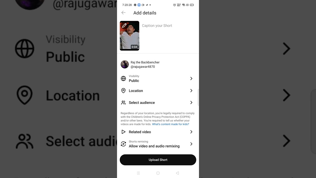 how to make YouTube shorts videos