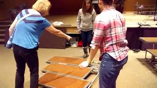 Kitsap Pines Chorus Needs New Risers: Taking Them Down