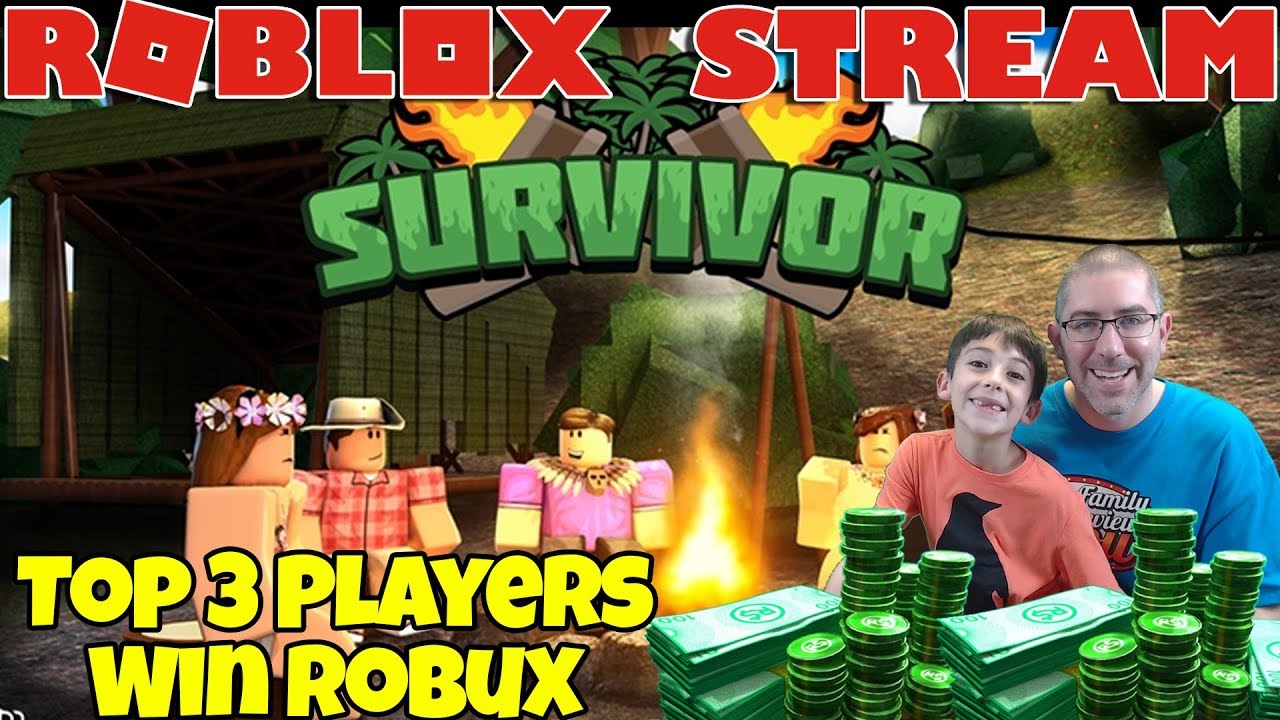 Roblox Live Survivor Saturday Top 3 Win Robux Youtube
