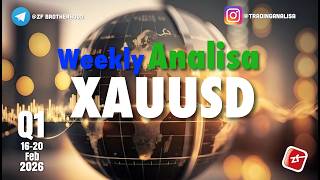 Weekly Analisa Teknikal XAUUSD tgl 16-20 Feb 2026