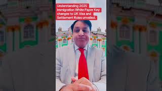 Understanding Immigration White Paper Key Changes to UK Visa and Settlement Rules.Sir Amanat Anjum.