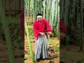 Cutting the bamboo