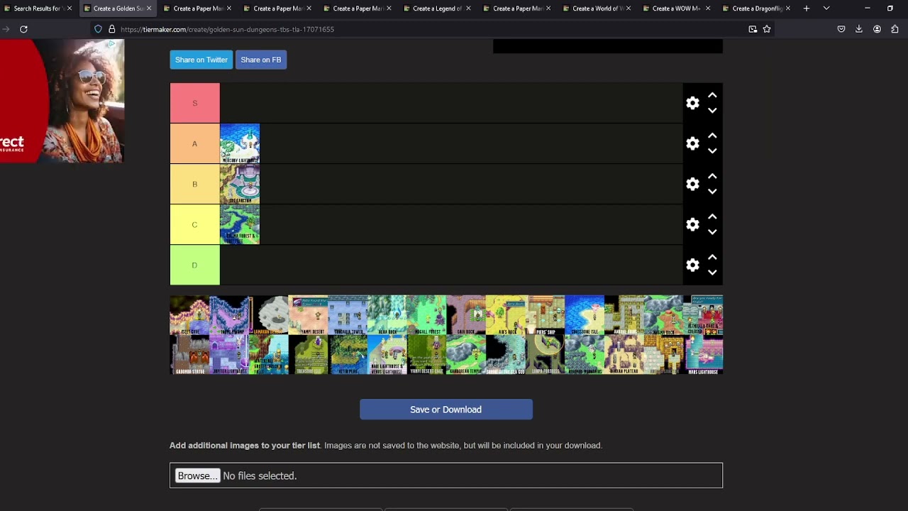 Golden Sun Dungeon Tier List