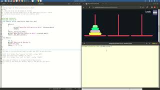 Data Structures Lab | VTU DS Lab 5b | C program for Tower Of Hanoi using Recursion