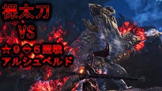 裸太刀(納刀術3のみ) VS ★9◆5歴戦アルシュベルド 【MHWilds】