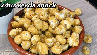 Athlete Statistics Low Carb Lotus Seeds Snack | Caramalised Makhana Recipe | Taste Assured