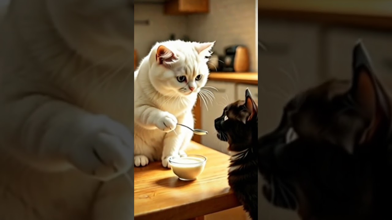 Black and white cat emotional and sad story 