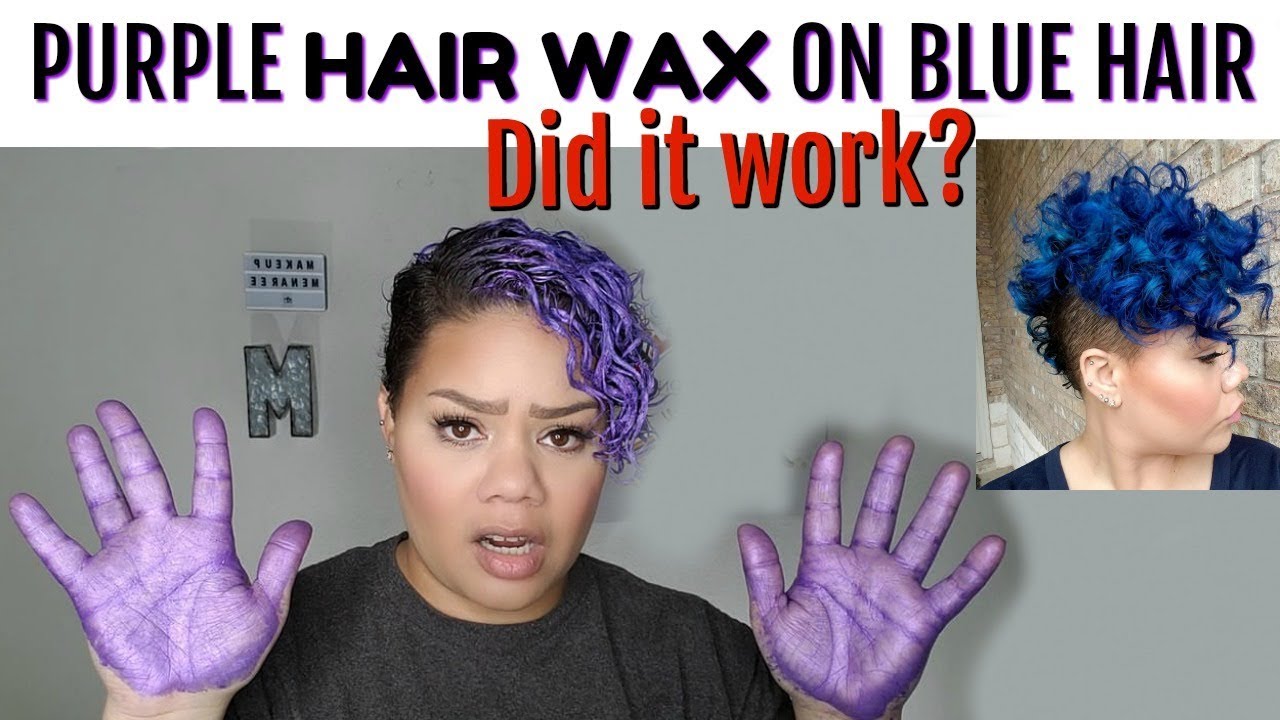 I Tried Temporary Hair Color Wax On My Curls And.... Mofajang review