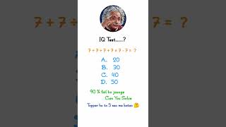 Only 1 % Can Solve in 3 Second 🕐⚡🤔 #logic #mindset #maths #hardproblems