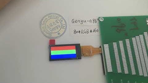 China Factory 80*160 Pixels 0.96 inch Small TFT Display Screen ft Genyu