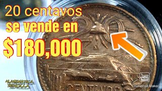 Valiosa moneda de 20 centavos 1964