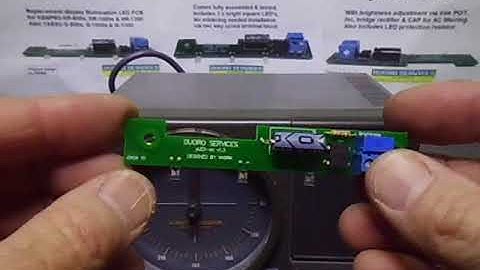 yLED-ac Display illumination PCB installation into a Kenpro KR 800s rotator controller
