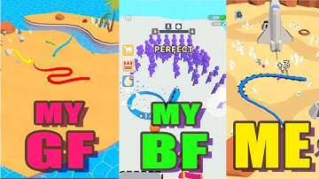 MY GF vs MY BF vs ME | Snake Crusher！🥳Gameplay🧐