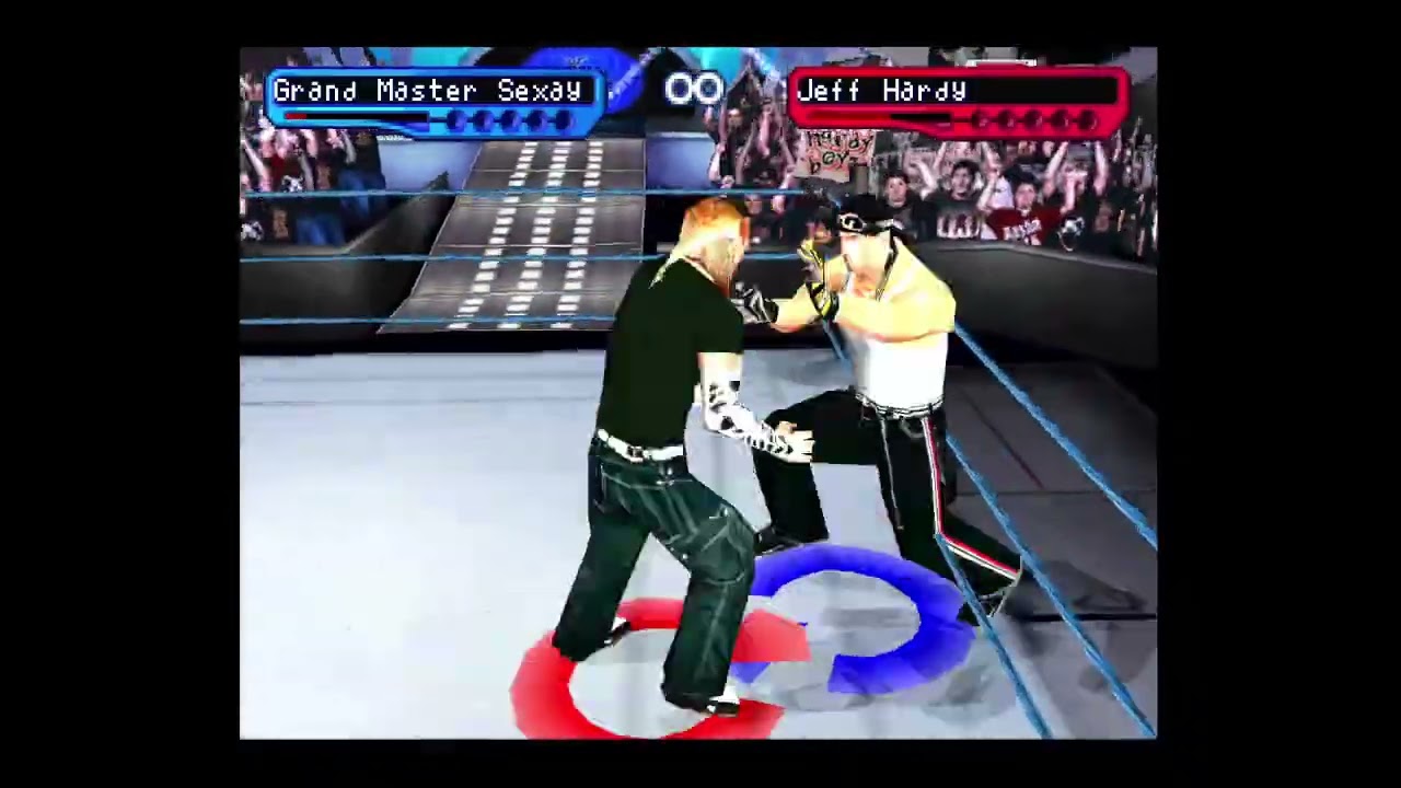 WWF Smackdown 2 - PS1 Gameplay - Grand Master Sexay vs Jeff Hardy