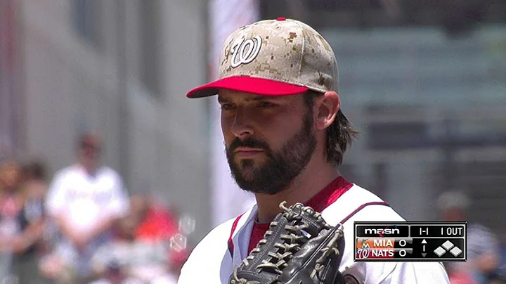 MIA@WSH: Roark throws seven strong frames vs. Marlins