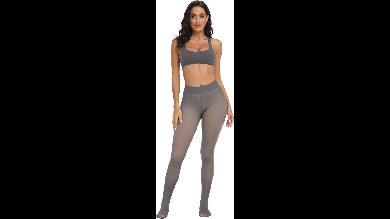 CHRLEISURE Women's Winter Warm Fleece Lined Leggings - Thick Velvet Tights Thermal Pants