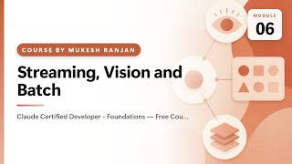 06. Streaming, Vision and Batch — Claude Certified Developer - Foundations — Free Course