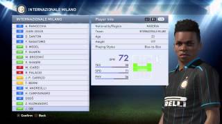 Inter Milan Player Faces - Pes 2015 - Ps4