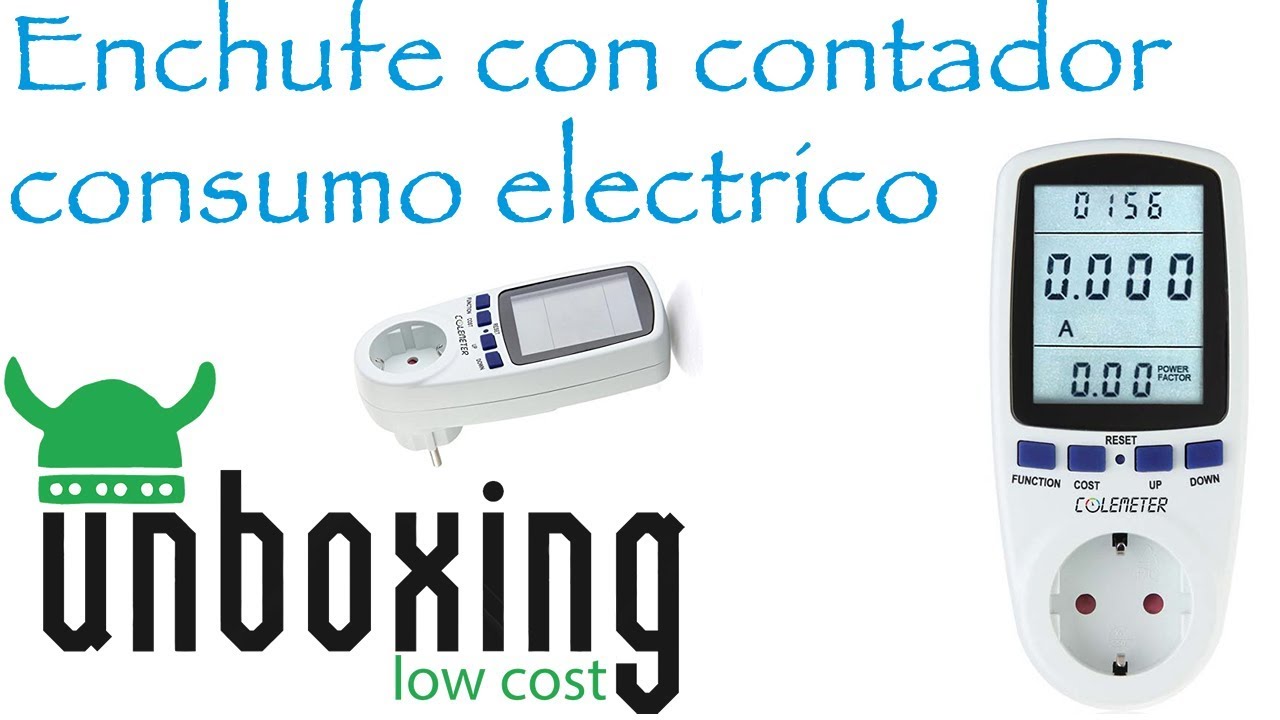 🔧🔨 Enchufe con contador consumo de electricidad. U&R Low Cost 