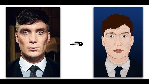 Photoshop tutorial | vector art  | Thomas shelby [Part 1 - line art]