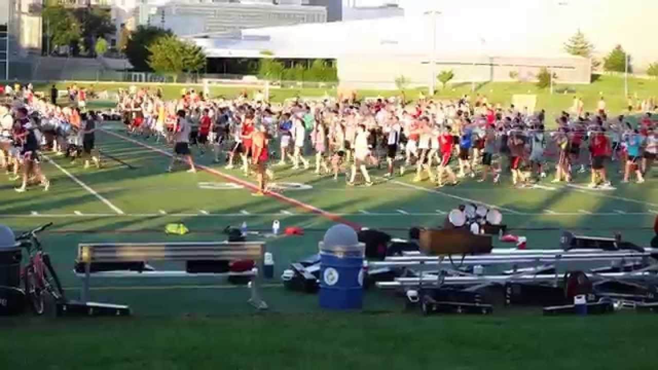 OSUMB Summer Session 7 21 2015 Block Band Marching and Playing Ohio State Marching Band TBDBITL - YouTube