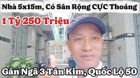 💥 Chỉ 1 Tỷ 250, Hiếm Có Nhà Nào Giá Rẻ 5x15m, Có Sân Rộng Thoáng Như Vậy, Gần Ngã 3 Tân Kim, QL50 😊