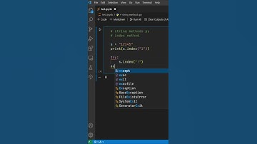 index Method - String Methods Python