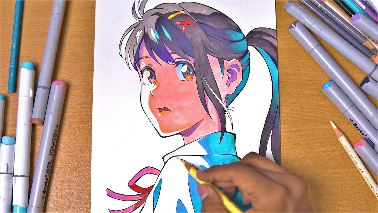 SUZUME Drawing - COLORING Suzume『すずめの戸締まり』