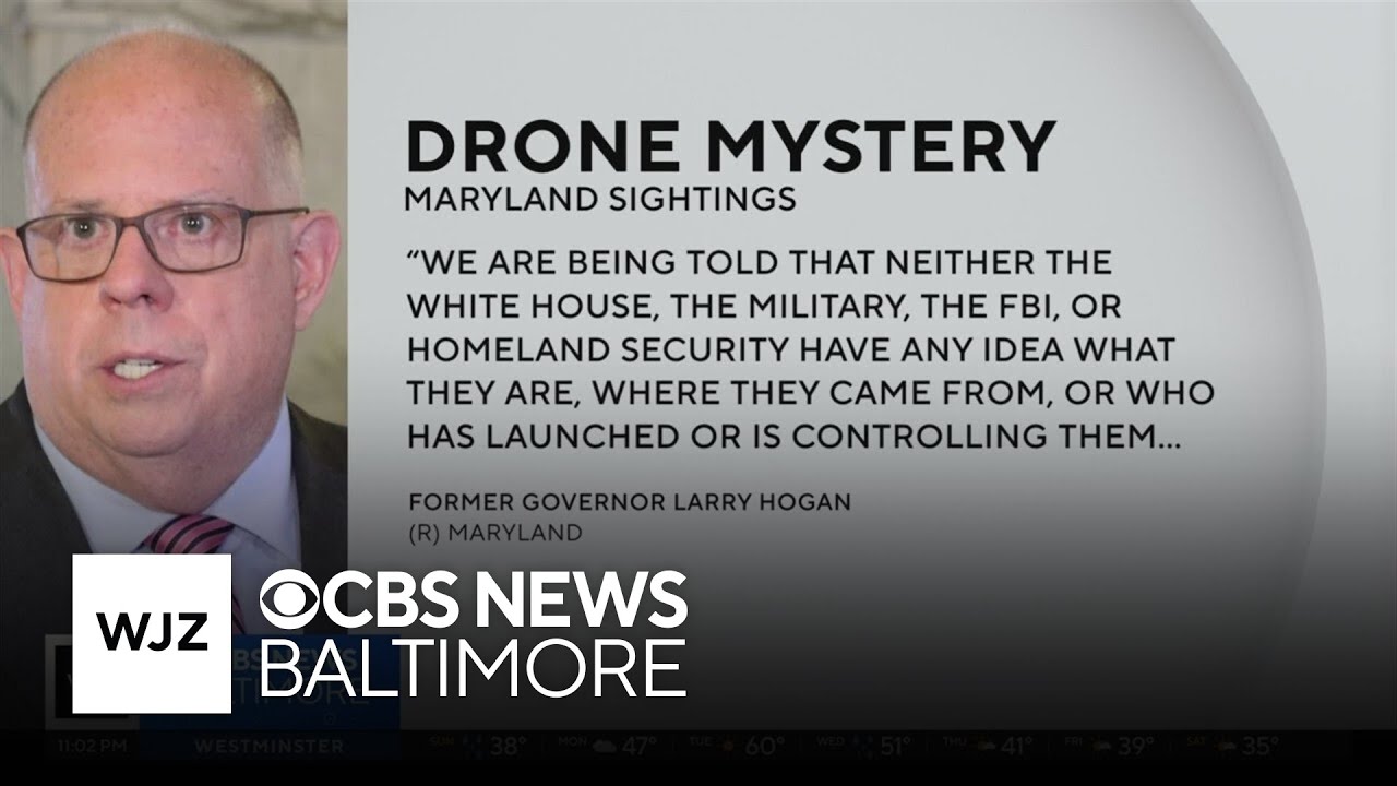 Maryland woman records "bizarre" large drones; Hogan, Harris frustrated with federal response to dro