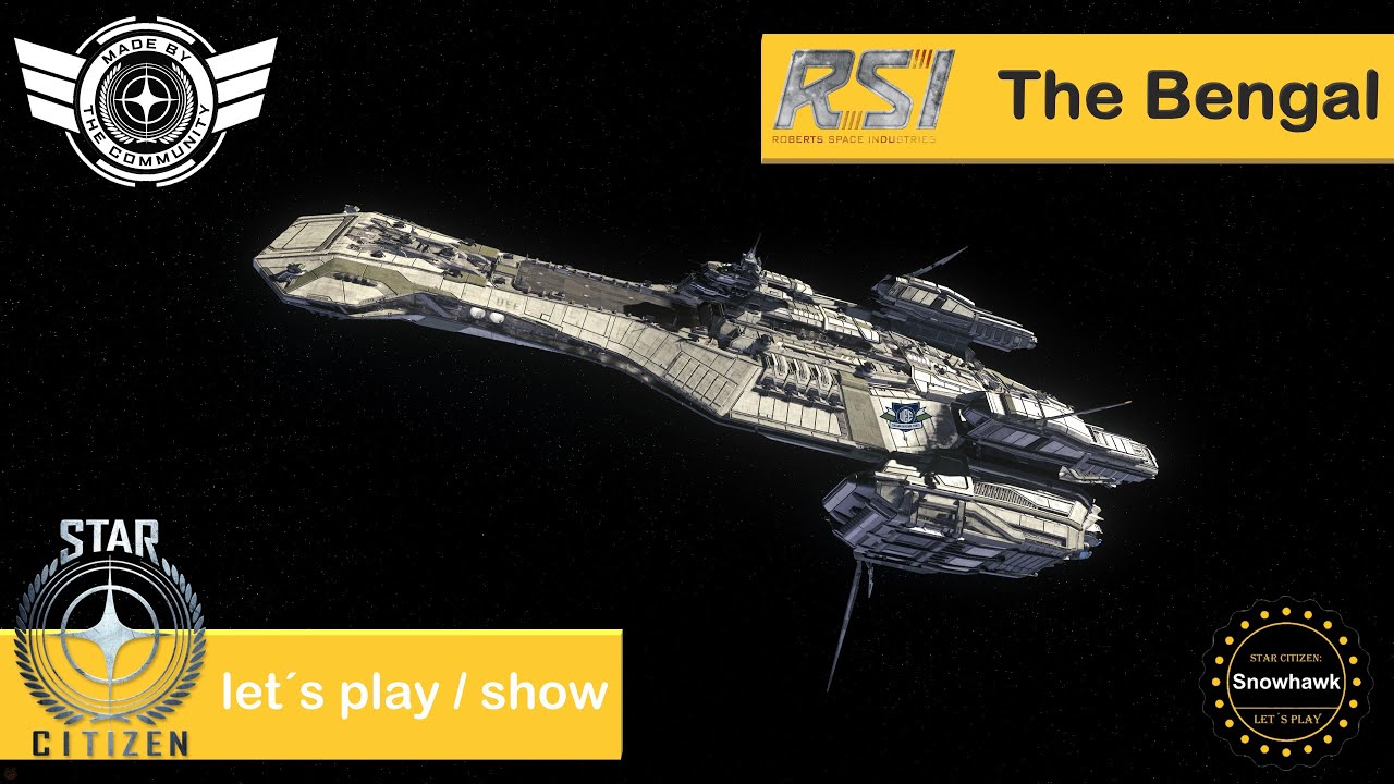 Star Citizen: The Bengal carrier made by Roberts Space Industries - YouTube
