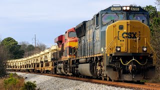 Part 2 | RARE FLARED MAC! CSX 4705 & KCS unit lead CSX S724-14 in Stone Mtn, GA.