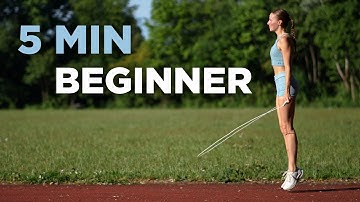 5 MIN JUMP ROPE BEGINNER WORKOUT/ without crosses & doubles