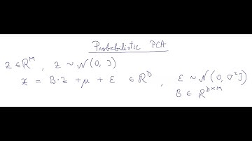 Probabilistic PCA: factor analysis