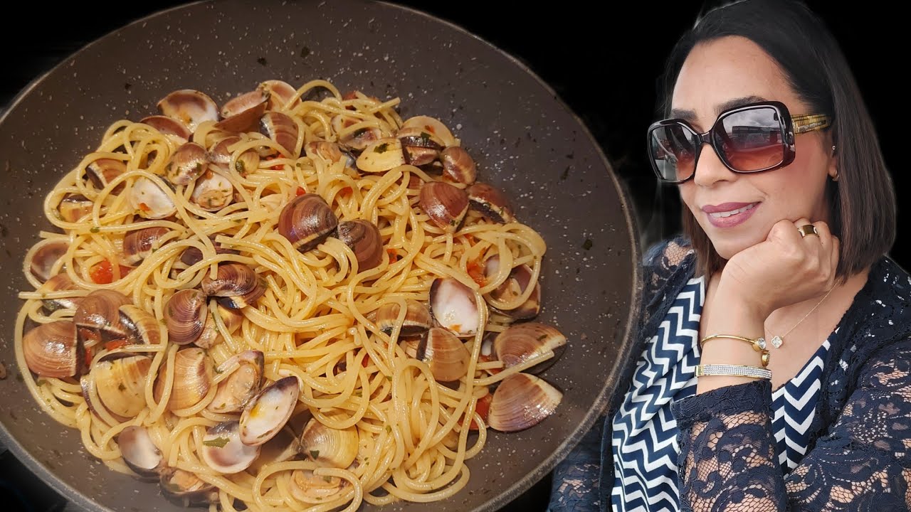 سباغيتي إيطالية أسهل وأسرع مكرونه بوزروك من روائع المطبخ الإيطالي