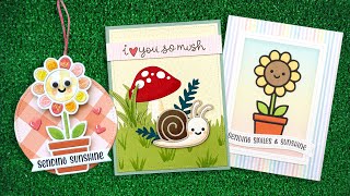 Intro to Happy Potted Flower & Garden Snail + 2 cards and a tag by lawnfawn 2,142 views 1 month ago 21 minutes