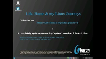 Obarun OS An Arch Linux System With No SystemD. Easy Installer, Choice Of Desktops. I Install Xfce4