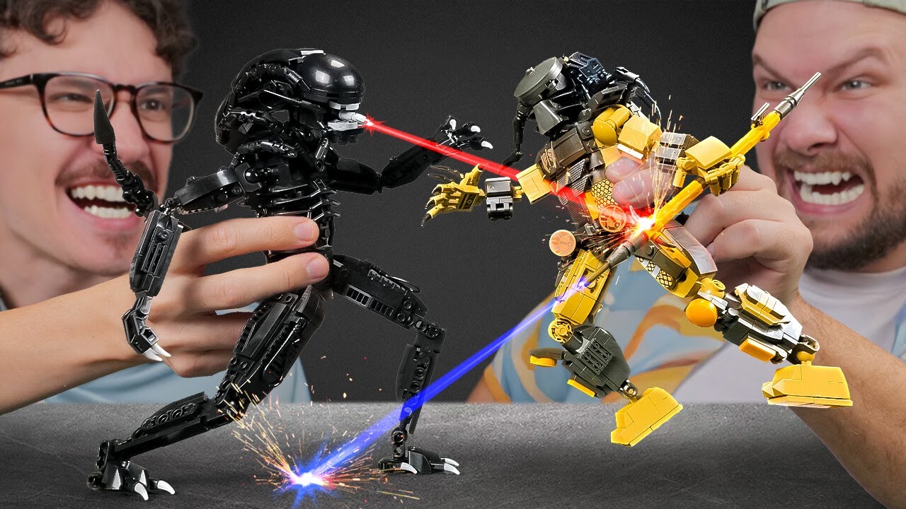 🚨 Новое DIY LEGO-мир под атакой – Трансформеры против Монстров-Трансформеров