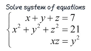 Math Olympiad Problem | How to solve system of equations