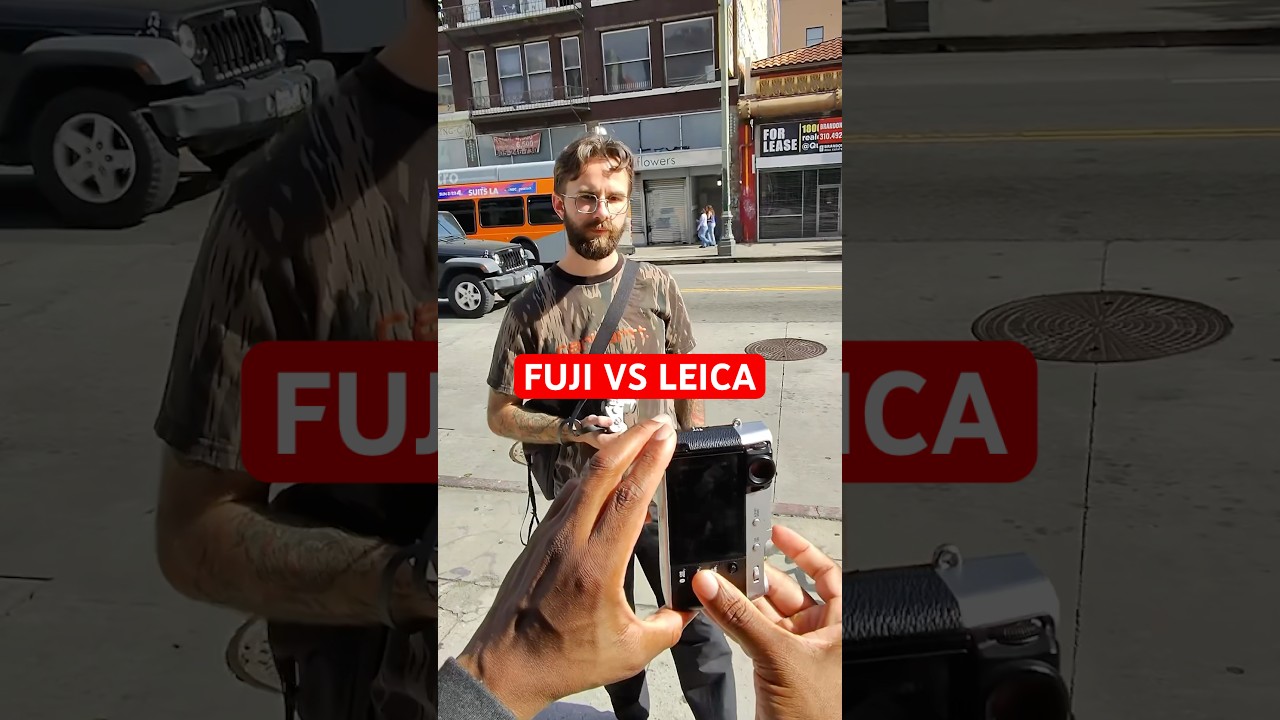 Love meeting other photographers on the Streets. Fuji and Leica shooter meet for the first time.