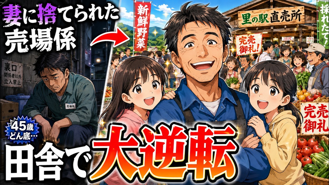 妻に捨てられ無職になった45歳の俺、娘と田舎で“完売伝説”を作って元妻を黙らせた