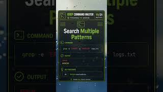 How to Search Multiple Patterns with `grep -e` 🔎 | Grep Command Master #19 #grep #linux