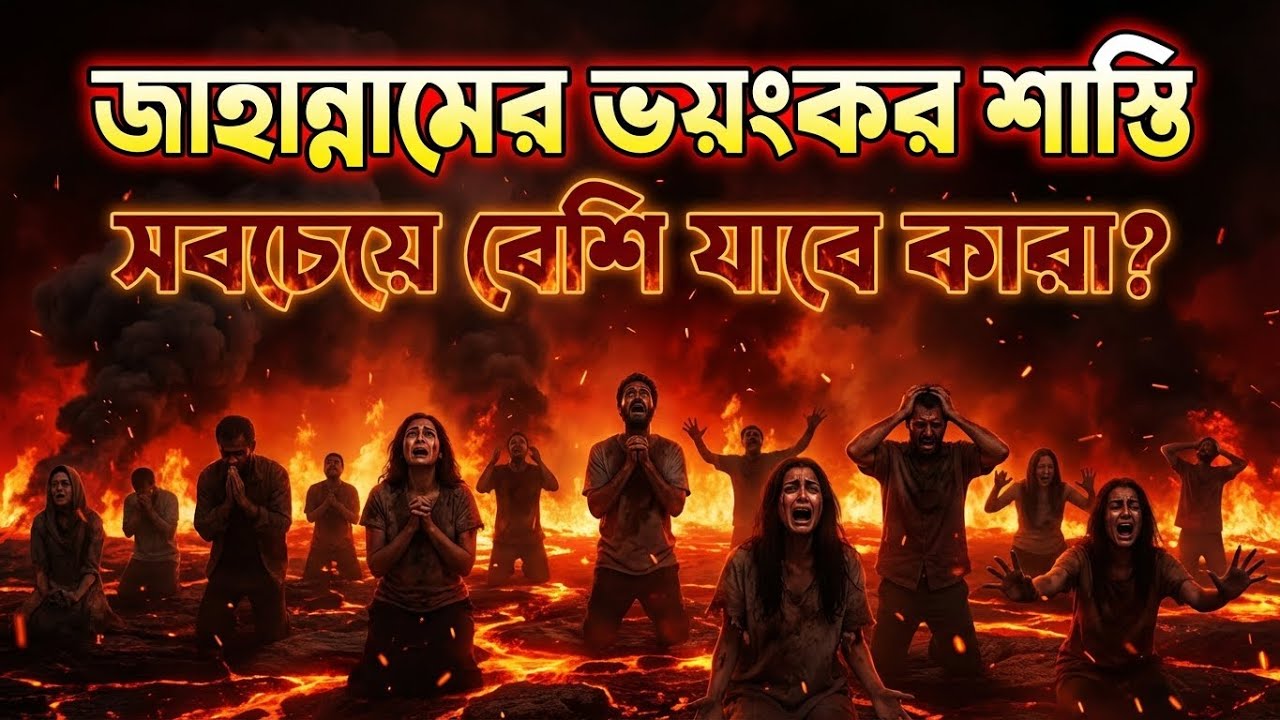 জাহান্নামের ভয়ংকর শাস্তি! কারা সবথেকে বেশি জাহান্নামে যাবে? 😭 Jahannamer Azab