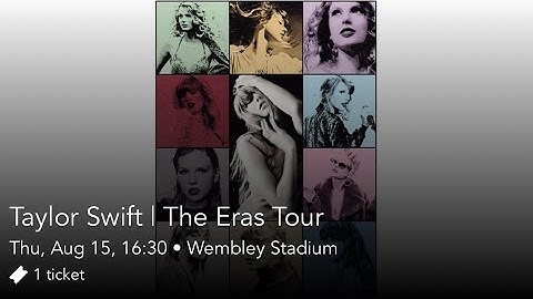 Taylor Swift: The Eras Tour - London, 15th August 2024