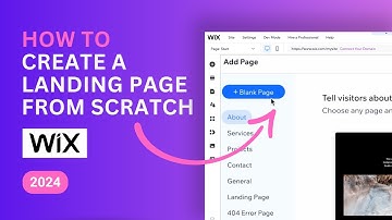 How to Create a Landing Page from Scratch in Wix – 2024 Beginner Tutorial