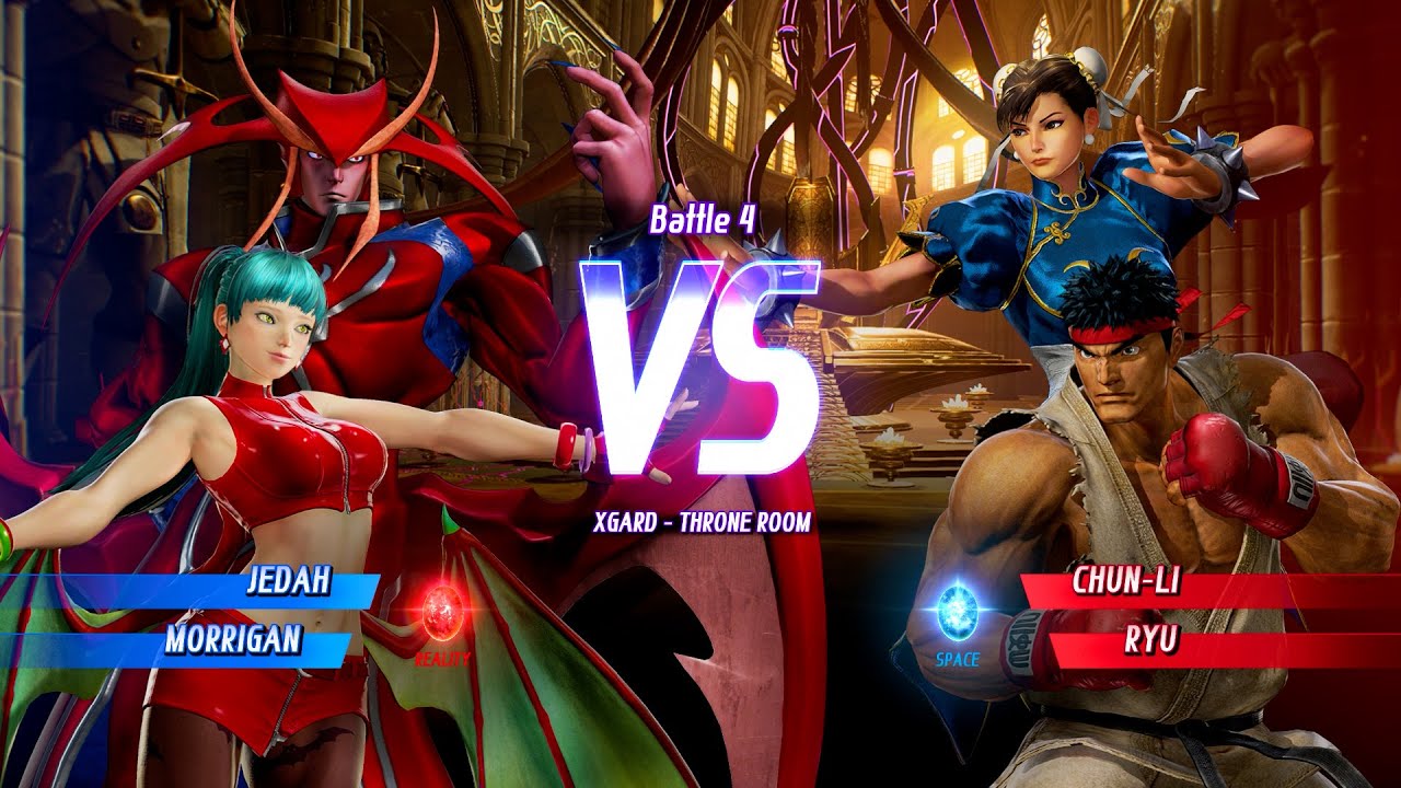 RED JEDAH & MORRIGAN VS CHUN-LI & RYU - Marvel vs. Capcom: Infinite All ...